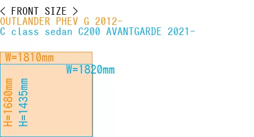 #OUTLANDER PHEV G 2012- + C class sedan C200 AVANTGARDE 2021-